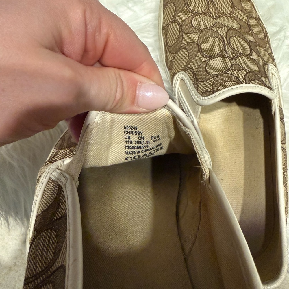 Coach Women's Brown Slip-On Shoes - Picture 3 of 4